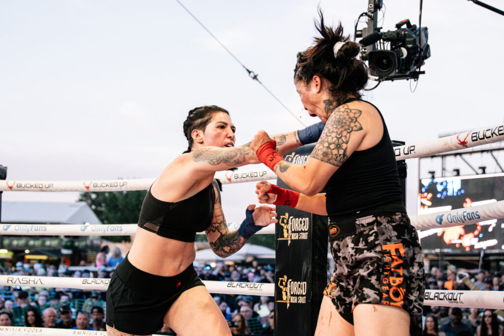 Watch: Biker Chick in Assless Chaps and Thong Wins by Knockout in BKFC 7 Shyanna Bintliff 4