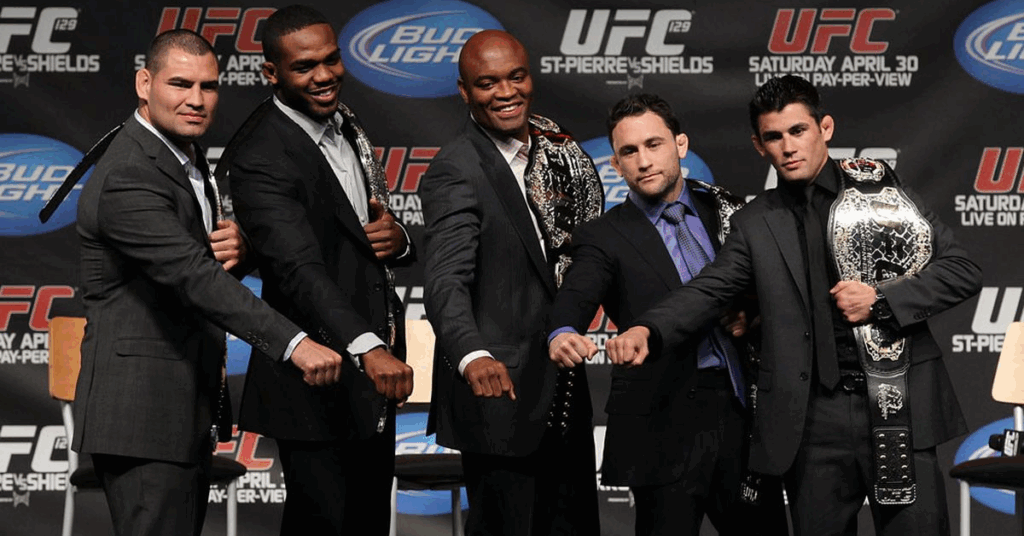 UFC Champ is Not Impressed with Frankie Edgar Going to BKFC "I Don't Like It." 2 Frankie Edgar with other UFC champs