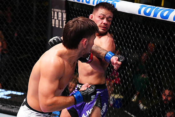 Esteban Ribovics Shines Bright, Defeats Elves Brener in Jaw-Dropping Slugfest - UFC Vegas 108 Highlights 5 gettyimages 2228261649 612x612 1
