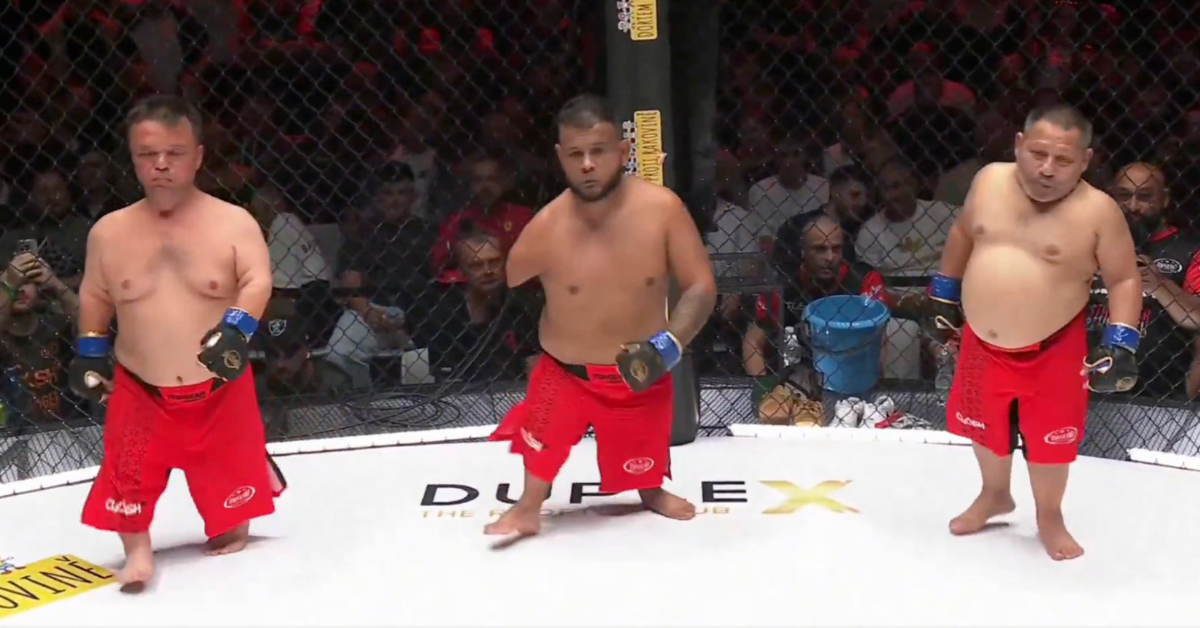 Watch: Clash MMA’s Unconventional 1 vs. 3 Little People Bout Ends in First-Round KO