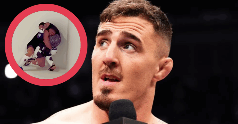 Watch: Kickboxing Great Scores Takedown Over UFC Champ Tom Aspinall