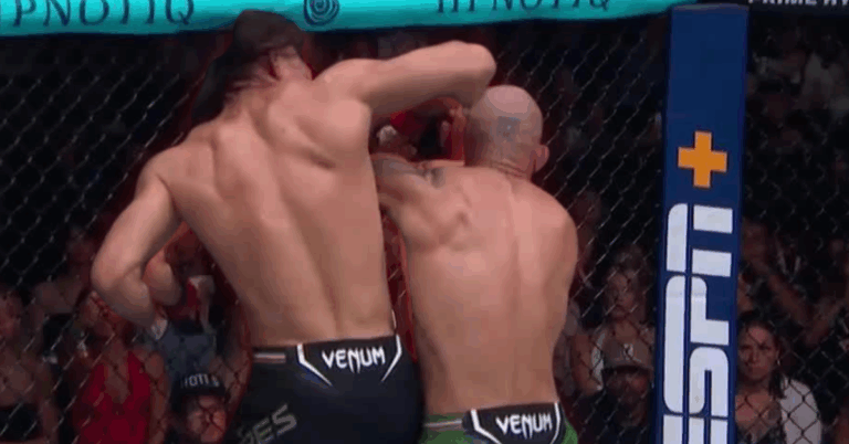 Diego Lopes Scores Spinning Back Elbow TKO Against Jean Silva at UFC Noche