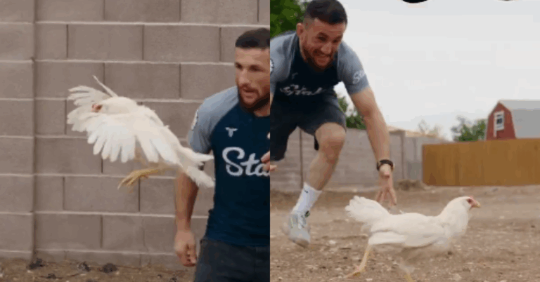 Merab Dvalishvili Embraces New Training Method with Chicken Game Ahead of UFC 320 Showdown