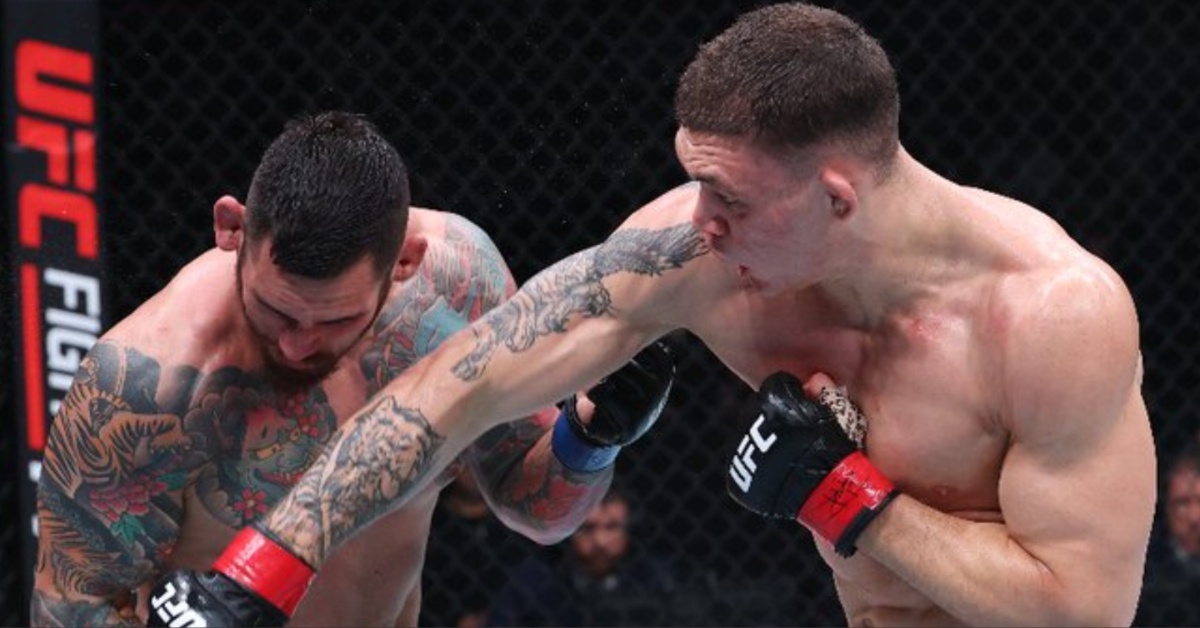 Undefeated Navajo Stirling Outlasts Rodolfo Bellato in Show-Stopping Slugfest – UFC Perth Highlights