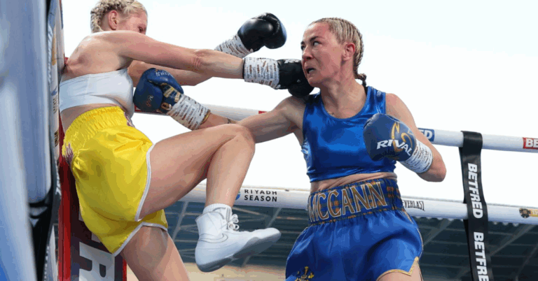 Watch: Former UFC Star Molly McCann Wins Boxing Debut via TKO Despite Opponent's Illegal Kick