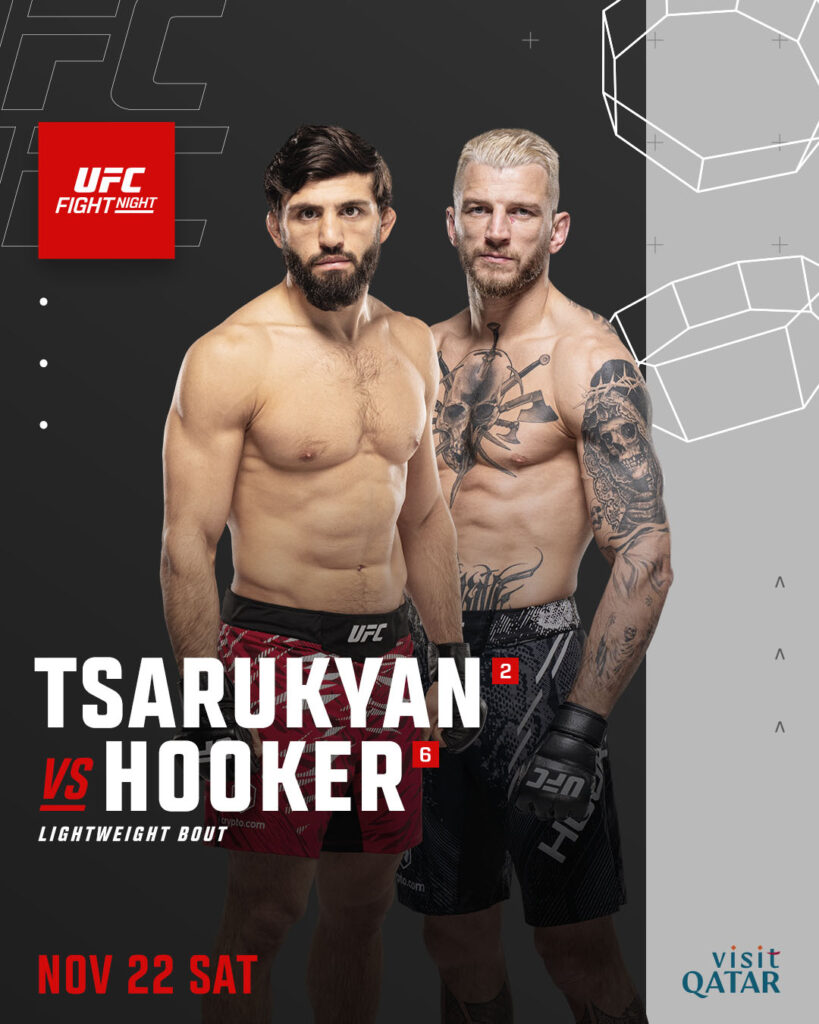 Arman Tsarukyan vs. Dan Hooker Poster