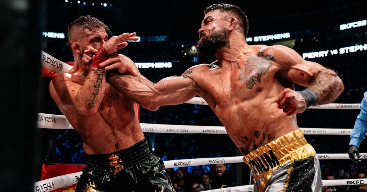 Mike Perry KOs Jeremy Stephens in Bloody Brawl to Retain ‘King of Violence’ Title – BKFC 82 Highlights