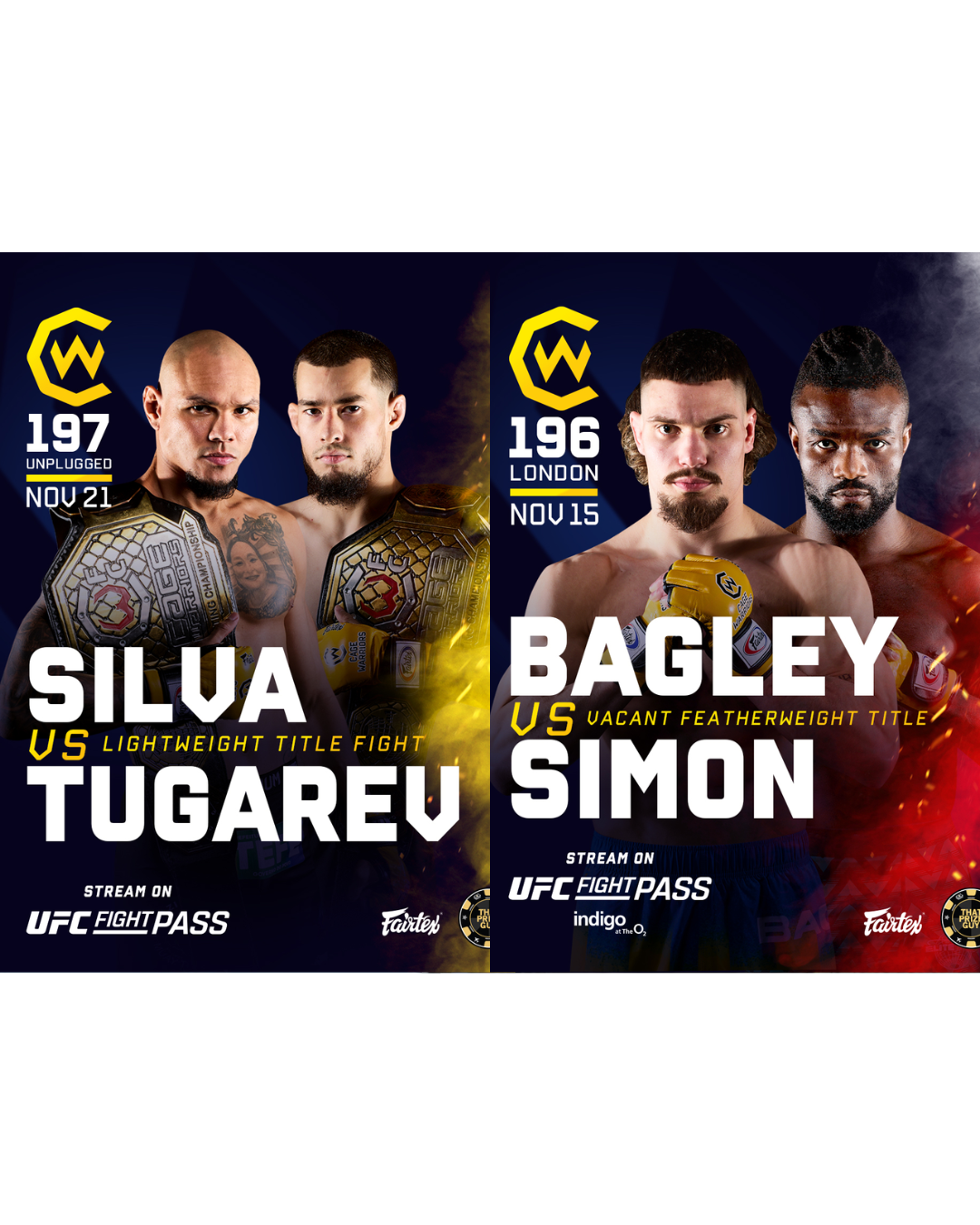 Cage Warriors Announce Two Colossal Title Fights in November