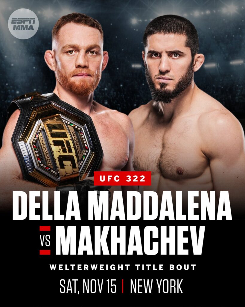 Jack Della Maddalena vs. Islam Makhachev Poster
