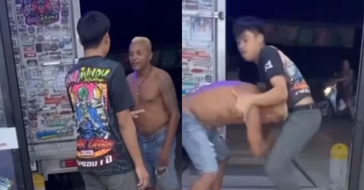 Watch: Drunk Muay Thai Champion Pinned in Shop Fight Caught on Camera