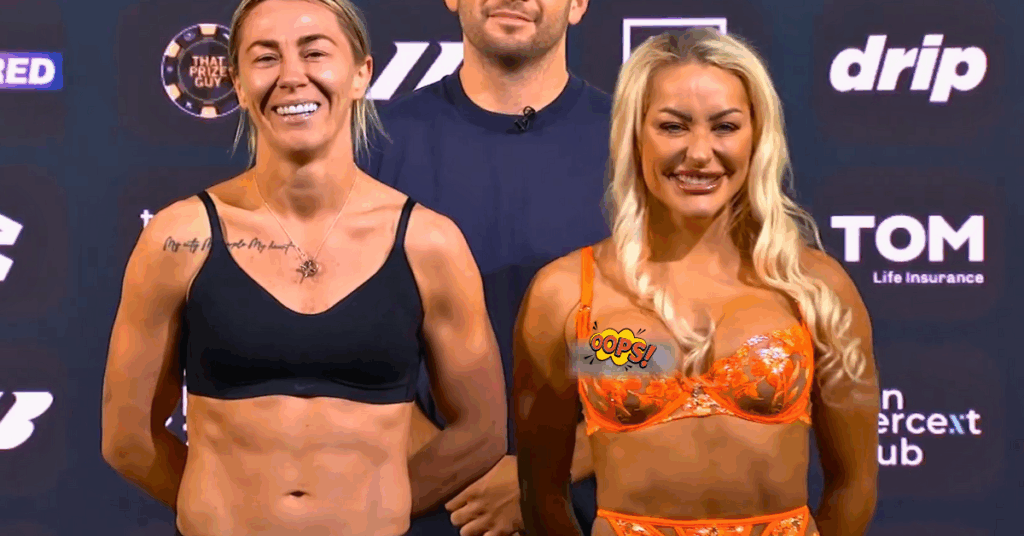 Look: Ebonie Cotton’s Wardrobe Malfunction at Molly McCann Weigh-In