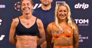 Look: Ebonie Cotton’s Wardrobe Malfunction At Molly McCann Weigh-In
