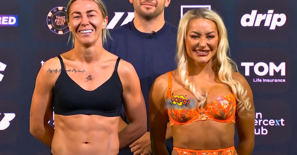 Look: Ebonie Cotton’s Wardrobe Malfunction at Molly McCann Weigh-In – Reveals More than Intended