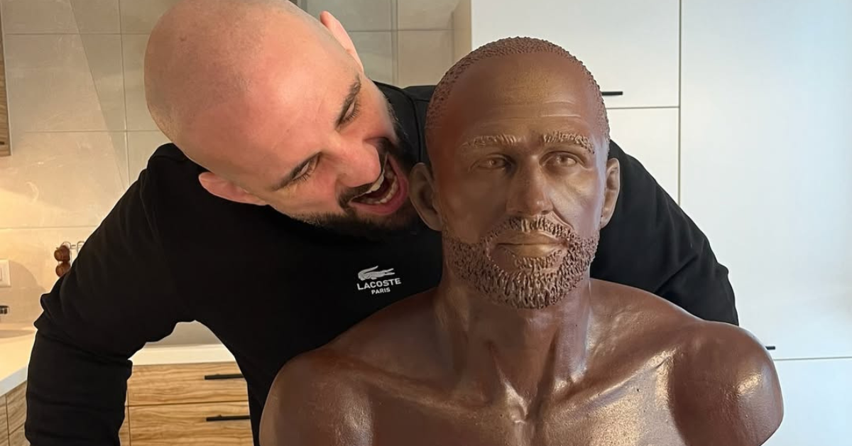 UFC Athlete Gets Face Immortalized in Chocolate Statue