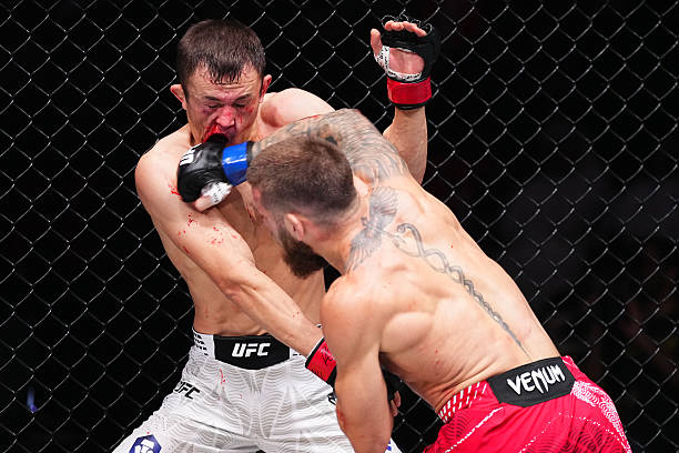 Aleksandre Topuria Impresses Against Bekzat Almakhan – UFC Qatar Highlights