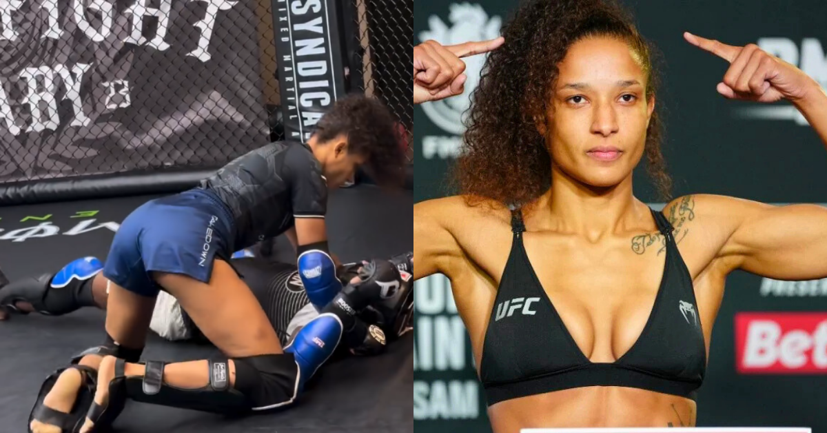 Watch: Female UFC Fighter Accidentally Knocks Out Male Training Partner With Knee During Sparring