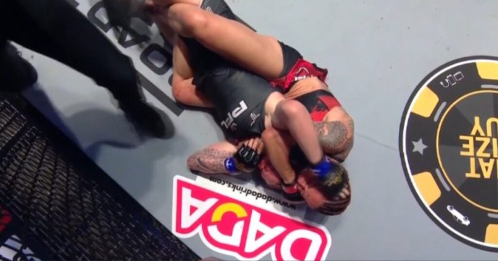 Cris Cyborg Submits Sara Collins to Retain 145-Pound Crown - PFL Lyon Highlights