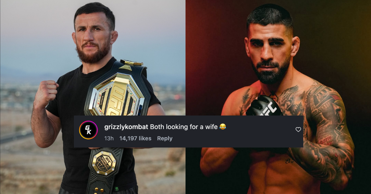 Merab Dvalishvili Reacts After Fan’s “Both Looking for a Wife” Viral Comment on Video With Ilia Topuria