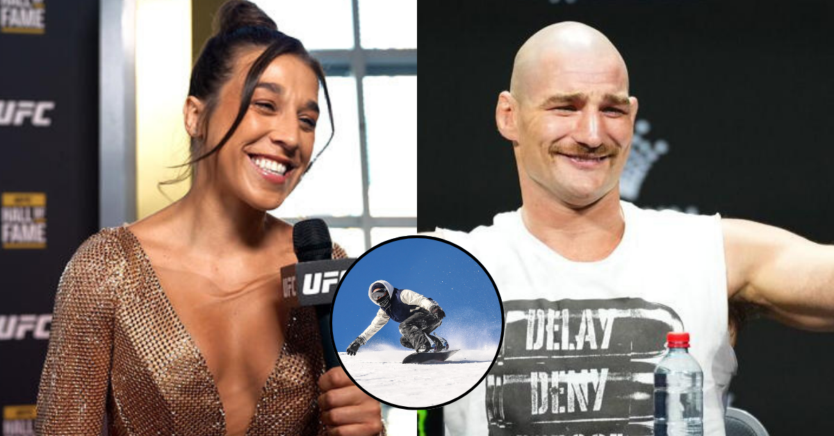 Watch: Joanna Jedrzejczyk and Sean Strickland Go Snowboarding