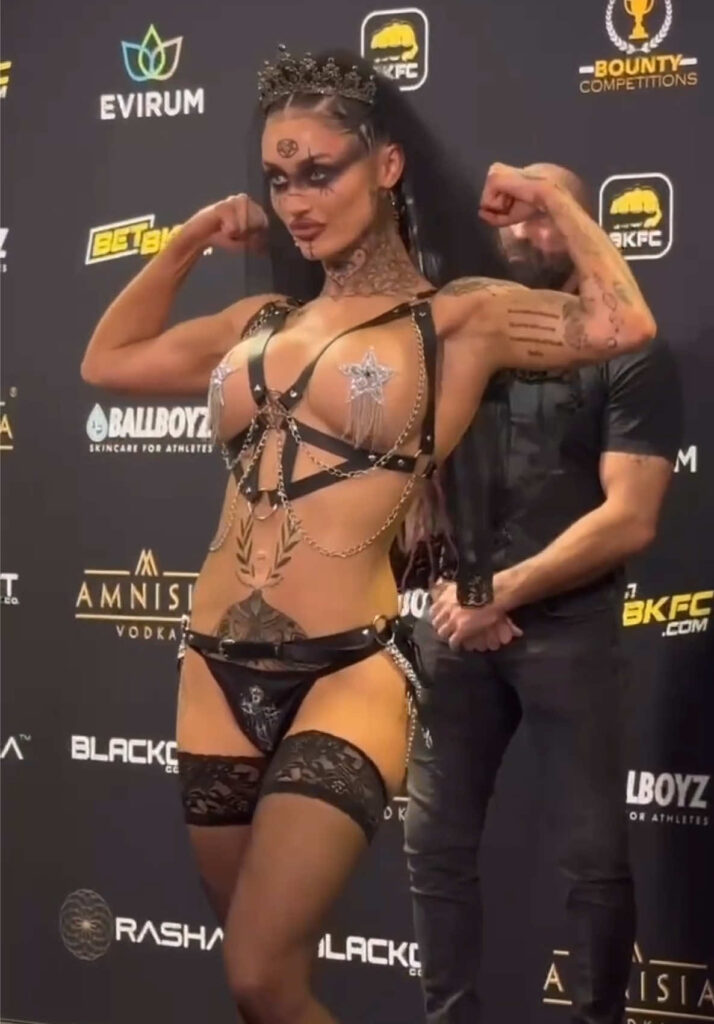 The Witch Meghan O'Neill weigh ins bkfc goth vampire