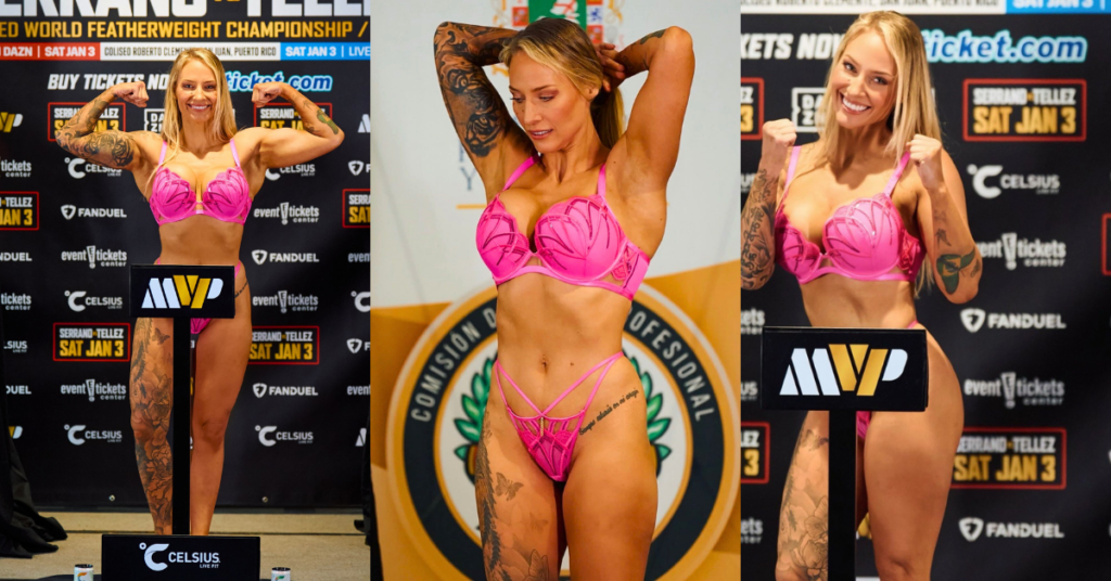 Look: Ebanie Bridges Returns to Ring in Jaw-Dropping Pink Lingerie After Two-Year Hiatus