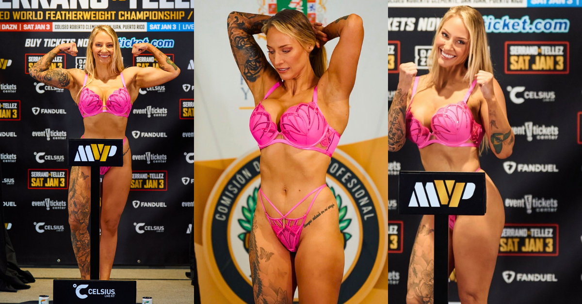 Look: Ebanie Bridges Returns to Ring in Jaw-Dropping Pink Lingerie After Two-Year Hiatus