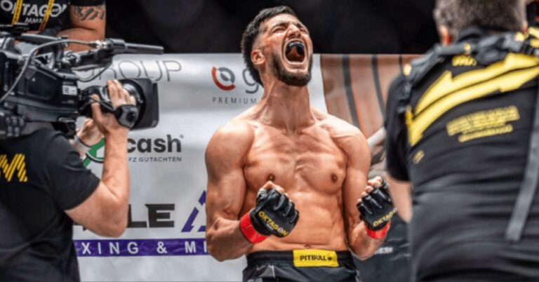 Tamerlan Dulatov Taps Out Stefan Končar with Nasty Arm Bar Submission - Oktagon 82 Highlights