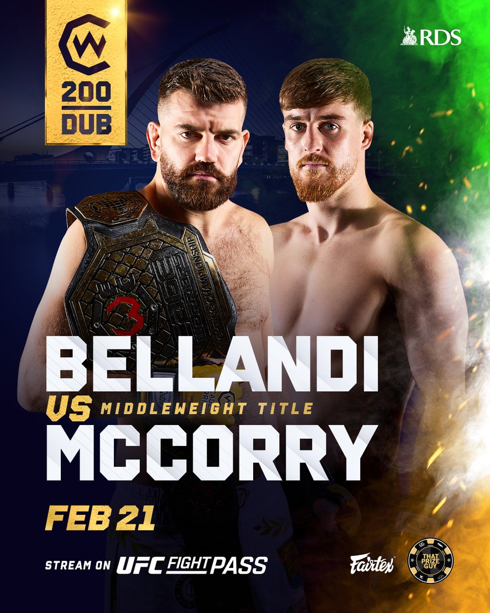 Stunning Right Hand! Paddy McCorry Crowned Middleweight Champion At Cage Warriors 200