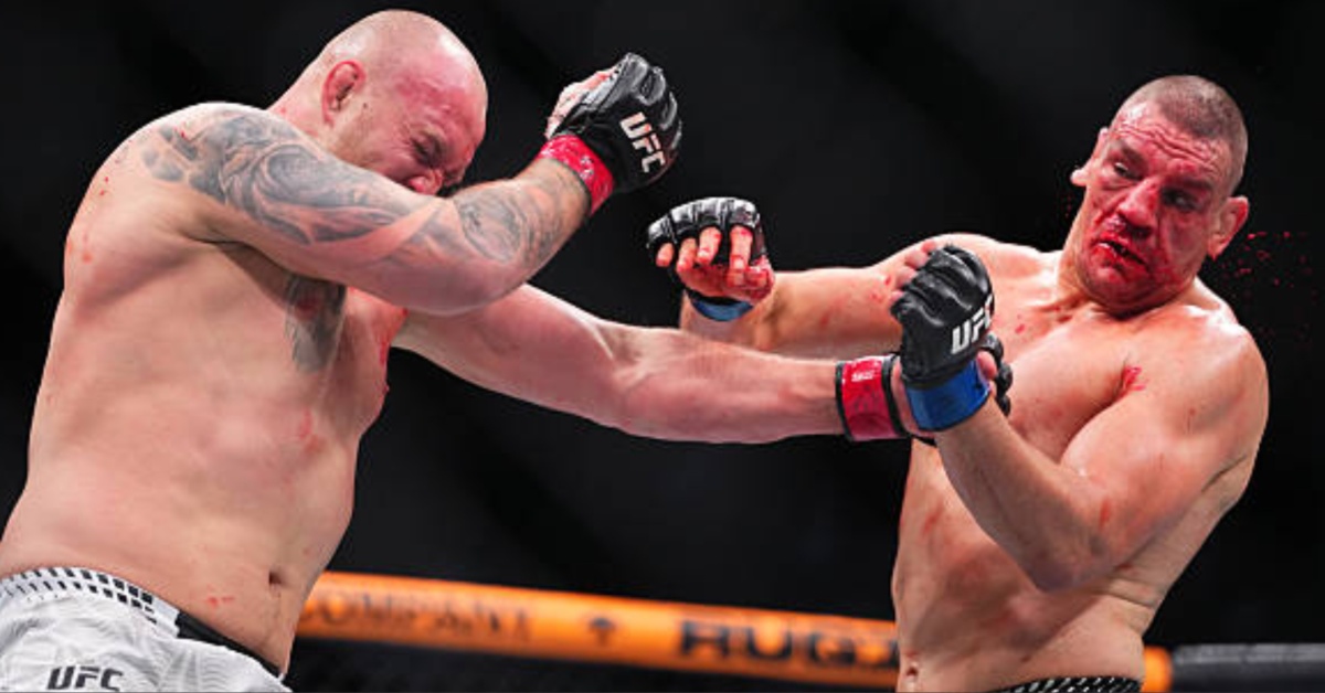 Serghei Spivac Outlasts Ante Delija in Bloody Back-and-Forth Battle – UFC Houston Highlights