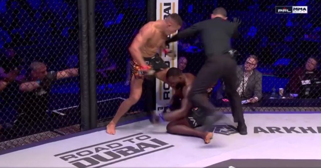 Costello van Steenis’ Epic Elbow KO on Fabian Edwards Seals Title Defense - PFL Madrid Highlights