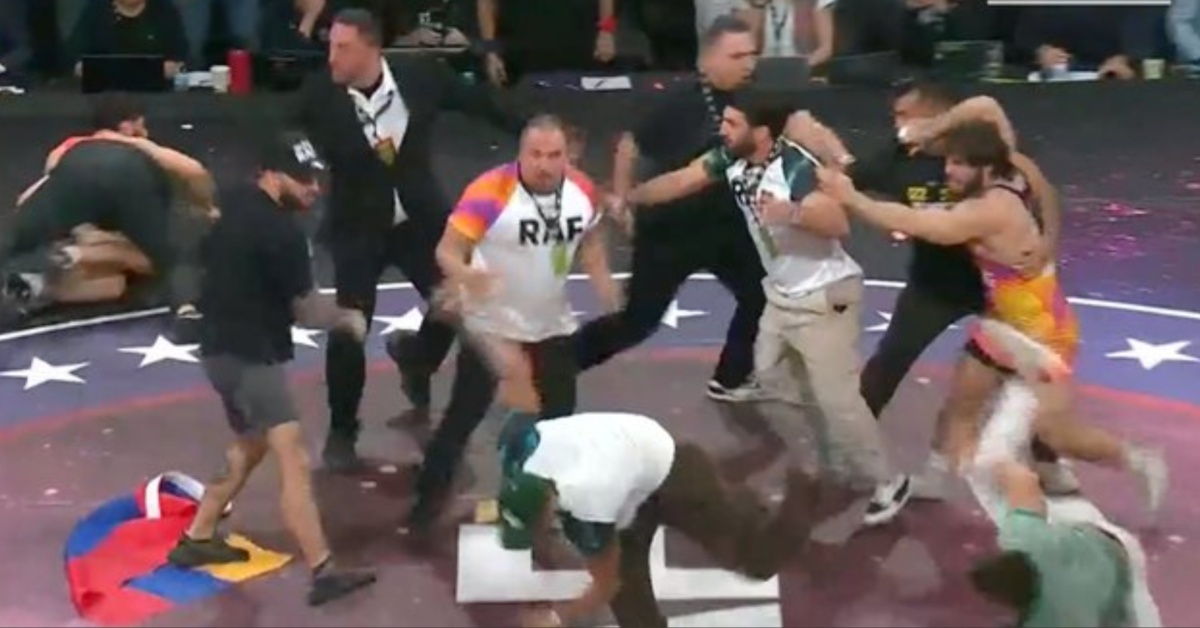 Arman Tsarukyan Throws Punches, Instigates Wild Brawl at Real American Freestyle Event – RAF 6 Highlights