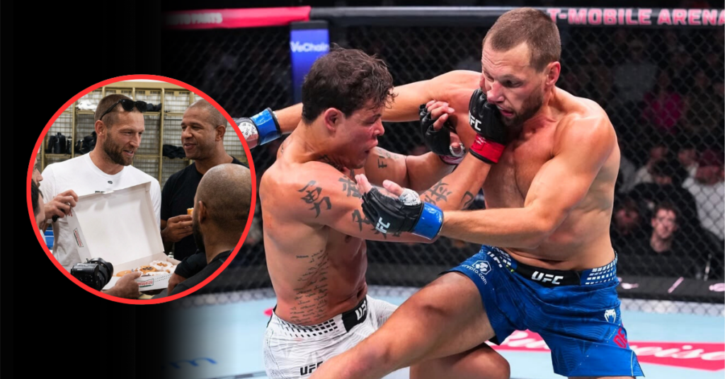 Reinier de Ridder Hands Out Donuts To Teammates While Announcing Move To Light Heavyweight After Second Straight Loss At UFC 326