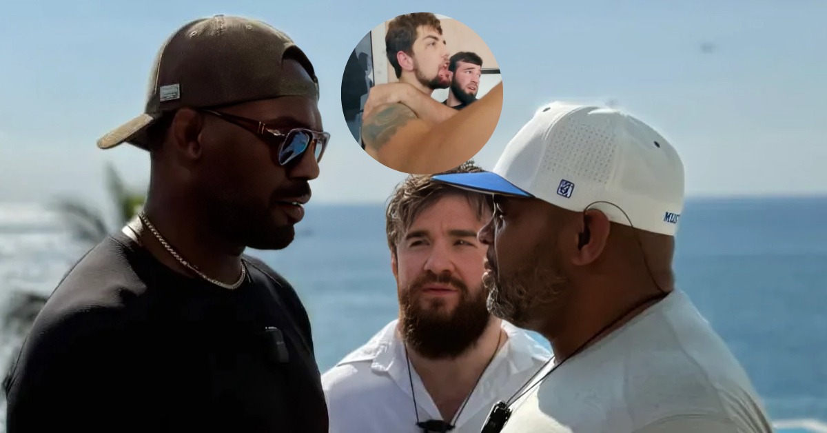 Watch: Jon Jones Convinces Daniel Cormier to Stay After Fighter Nearly Gets Stabbed