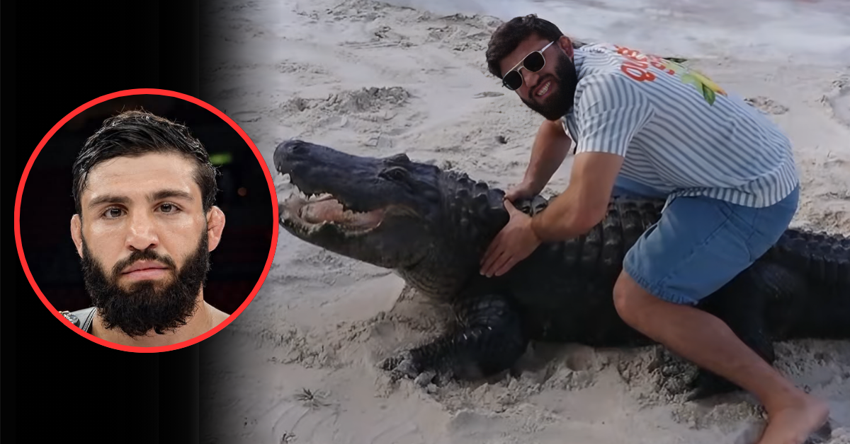 Watch: Arman Tsarukyan Tries Wild Rear-Naked Choke On REAL Alligator As He Awaits Next UFC Booking