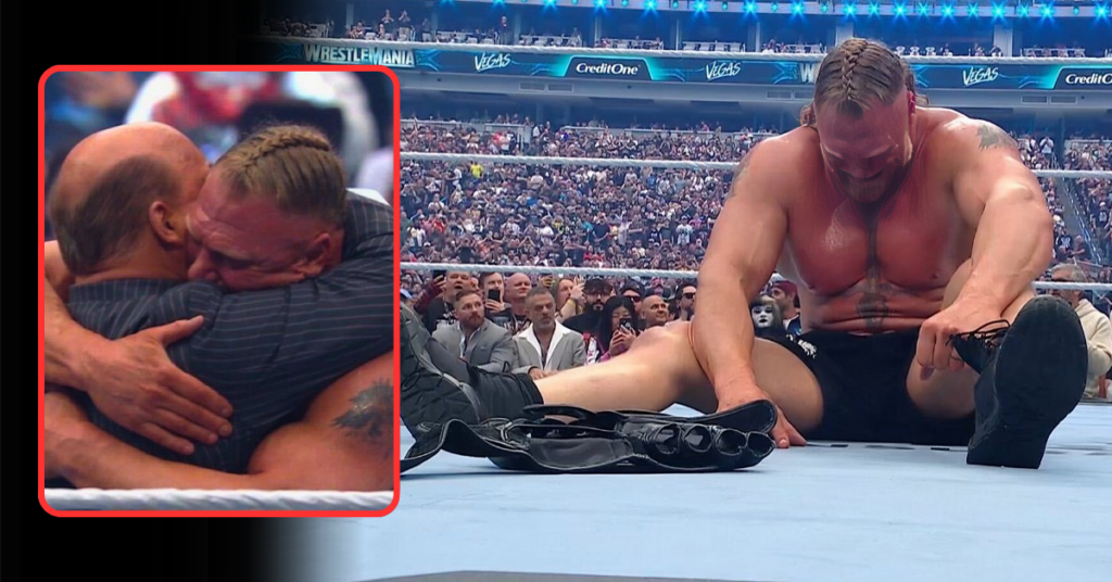 Brock Lesnar Signals WWE Retirement As He Leaves Gloves And Boots After Loss To Oba Femi At WrestleMania 42
