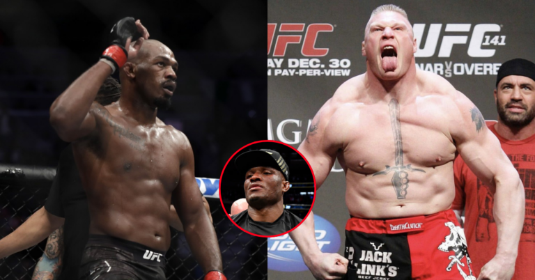 Jon Jones Fires Back at Kamaru Usman Over Brock Lesnar Wrestling Take
