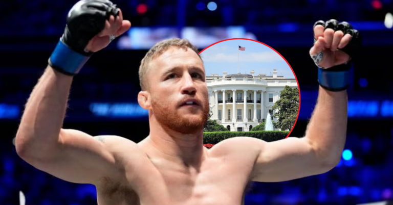 Justin Gaethje Reacts To UFC White House Booking: "You don’t picture stages like that"