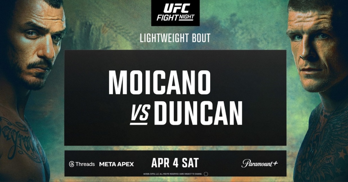 UFC Vegas 115: Moicano vs. Dunan – Prelim Results and Highlights