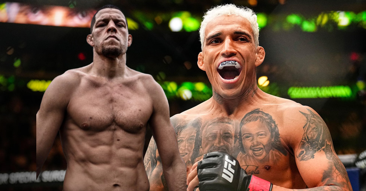 Nate Diaz Unloads on Charles Oliveira: “I believe I’d beat the f***ing sh*t out of him”