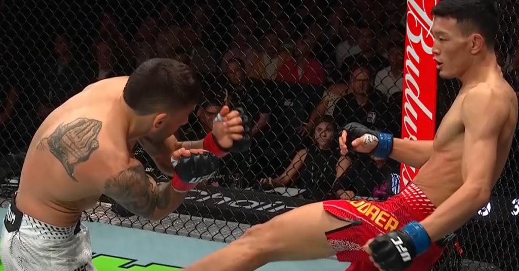 Alex Perez Suffers Cruel Twist At UFC Macau After Fight-Stopping Groin Strike