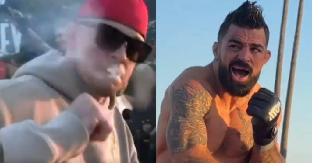 Mike Perry did backflips, Nate Diaz smoked weed at MVP open workouts