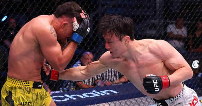 Doo Ho Choi Folds Daniel Santos with Sickening Body Shot KO in Round 2 - UFC Vegas 117 Highlights