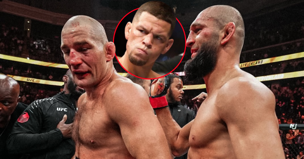 Nate Diaz calls Sean Strickland 'Soft' Over Fake Beef with Khamzat Chimaev