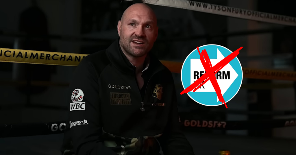 Tyson Fury Rejects Reform UK as Farage’s Party Hunts Star Candidate