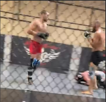 Chimaev Strickland sparring footage