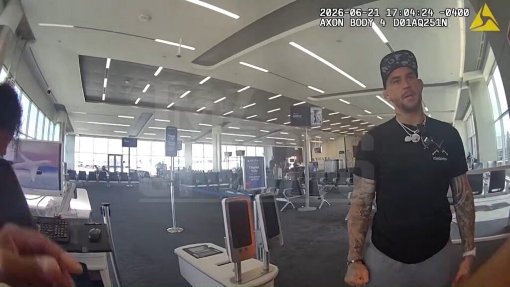 Dustin Poirier drunk arrest footage
