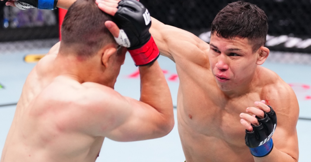 Jean Matsumoto Rallies From Early Knockdown To Defeat Bekzat Almakhan At UFC Baku