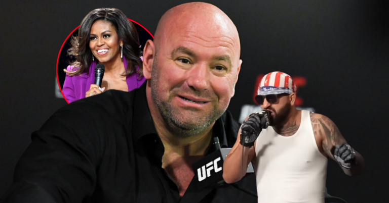 Dana White Blasts "Moron" Josh Hokit Over Michelle Obama Comment