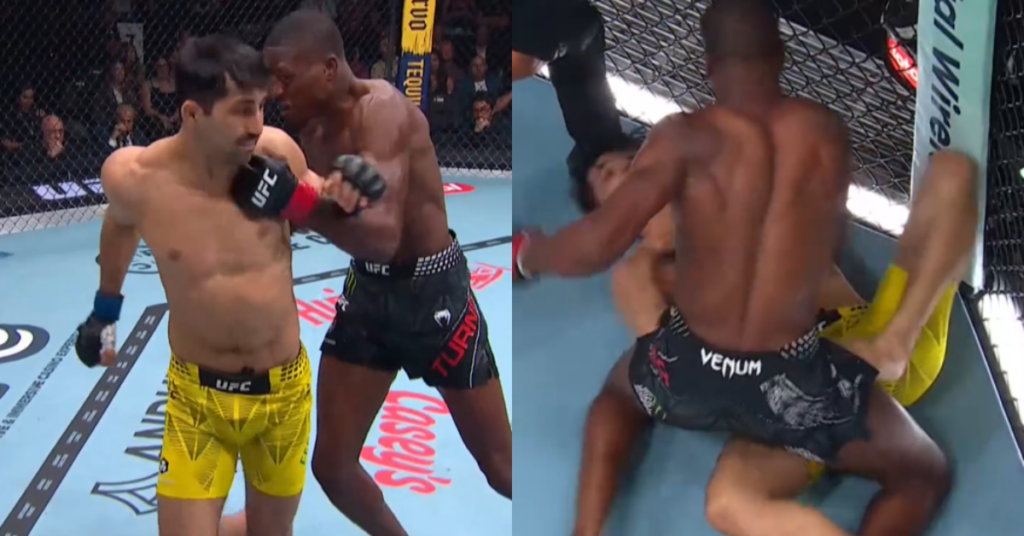 Jalin Turner Hunts Down Kaue Fernandes With Savage Ground-And-Pound In 39-Second KO at UFC 330