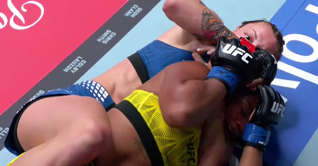 Juliana Miller Returns to Win Column by Submitting Ravena Oliveira at UFC Vegas 120